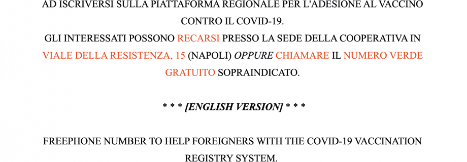 Vaccinati contro il COVID-19